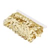 Gold Leaf Garland 10 Yards Sparkling Metal Leaf Ribbon Trim