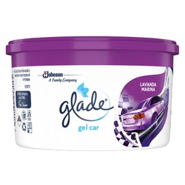 Glade Mini Gel Car, Aromatizante para Auto, Aroma Lavanda Marina, 70g