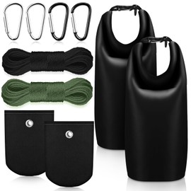 2 Sets Bear Food Bag for Camping Ultralight Food Bag Hanging System Include 10 L Waterproof Bear Bag with Pulley System Nylon Ropes and Clips for Camping Hiking Backpacking(Fresh Color)