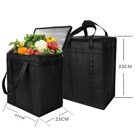 Cool Bag 30L Large Cooler Bag Thermal Food Delivery Bag Insulated Picnic Lunch Bag Foldable Cool Box for Camping BBQ Shopping