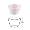 Longsing Wedding Cupcake Decorations - Pack of 50 White Disposable