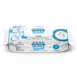 Juniper CLEAN, 1 Pack Hand Sanitizing Wipes, 72 Count Disposable Hand Sanitizer Wipes, Fresh Scent, Lint Free & Durable