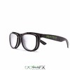 GloFX Matrix Double Diffraction Glasses - Black Intense Rave Party