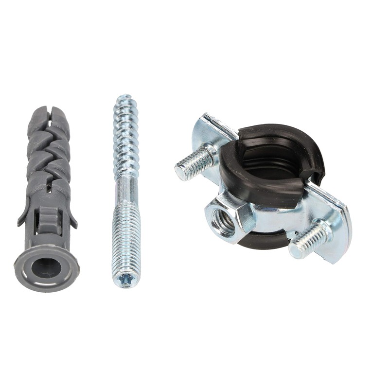 KOTARBAU® Set of 10 Pipe Clamps 3/8 Inch with Rubber