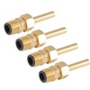 4 PCS Water Fountain Nozzles Pure Copper Large Hexagonal Direct
