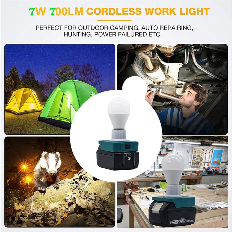 Bulb Light LED Screw Base Anti Skid Loose E27 Portable