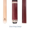 AB Earth Heavy 3-Piece Jump Break Cue 19oz/20oz/21oz/23oz/25oz/28oz (Maroon, 25oz)