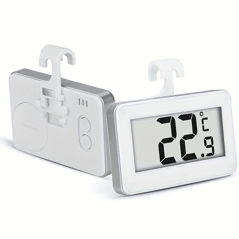 2 x Fridge Thermometer Digital Refrigerator Thermometer, Digital Waterproof Fridge