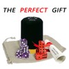 MEISHUNUK Dice Stacking Cup(Black) Set with 4 Pcs 19mm(Puple) and