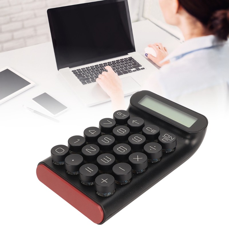 Blue Switch Calculator 20 Keys Intelligent Shutdown Detachable Slip Resistant