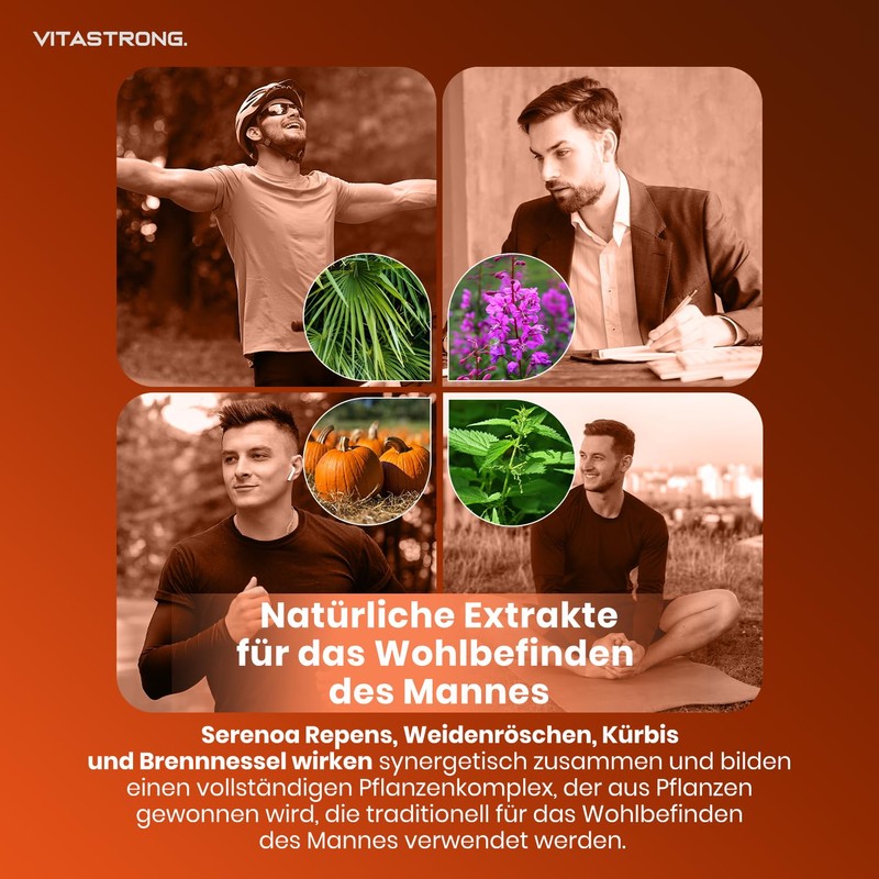 Vitastrong ProstaPro with Serenoa Repens 45% Pumpkin 1 Capsule Daily