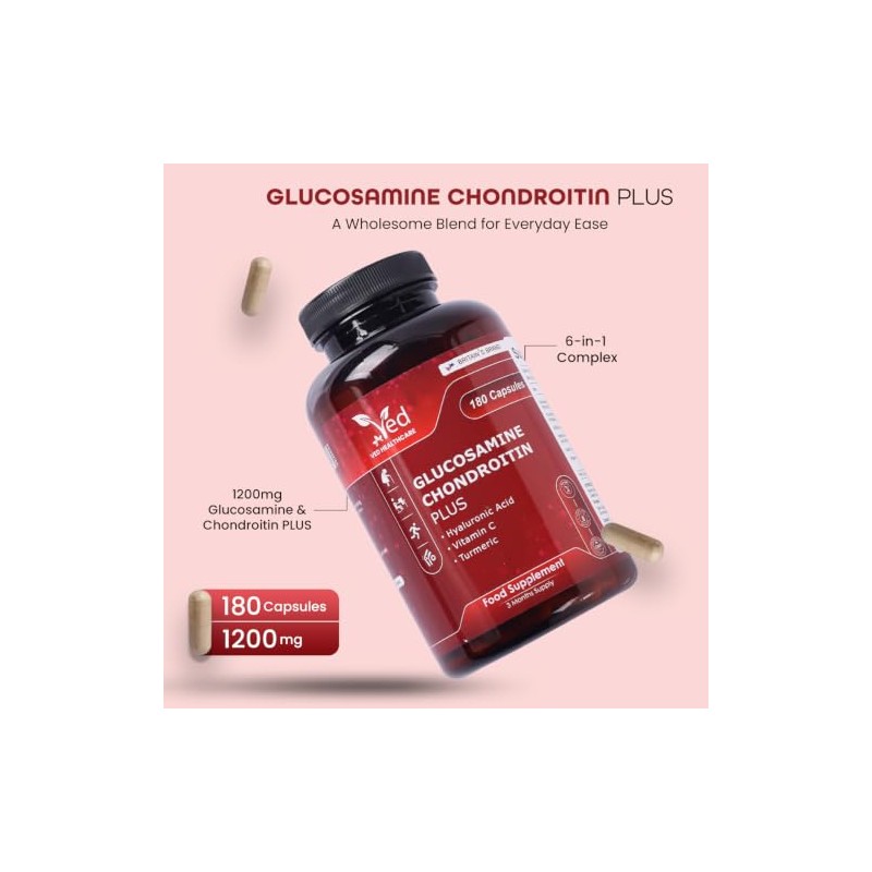 Glucosamine Sulfate & Chondroitin Complex with MSM, Turmeric, Hyaluronic Acid