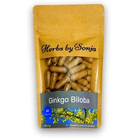 Ginkgo Biloba 400 mg * 60 Kapseln - Ginkgo Biloba Extrakt (Ginkgo biloba) 60 Kapseln, hochkonzentriert: Extrakt 50:1 - Konzentration und geistige Klarheit