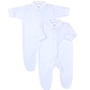 Babyprem Premature Preemie Tiny Baby Clothes 2 Cotton Sleepsuits Baby