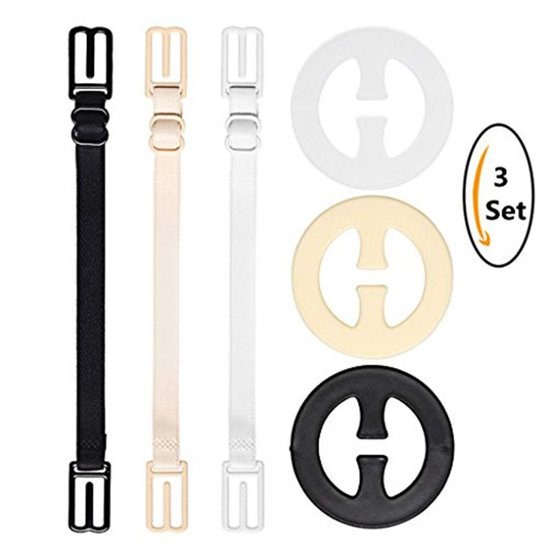 6 Pcs Bra Straps Clips, Racerback Bra Clips, Elastic Adjustable