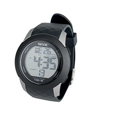 SEAC Chronos, Digital Watch Water Resistant 100 m Unisex Adult, Black, Standard