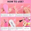 MORGLES - Puntas de uñas postizas transparentes, el juego de