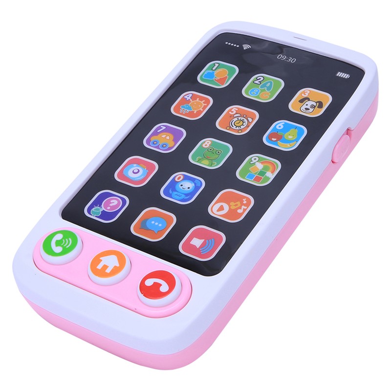 Simulated Smart Phone Music Light Toys Multifunctional Educational Kid Child