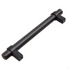 GlideRite Hardware 5 inch CC 4007-128-ORB-1 Solid Euro Bar Pulls,