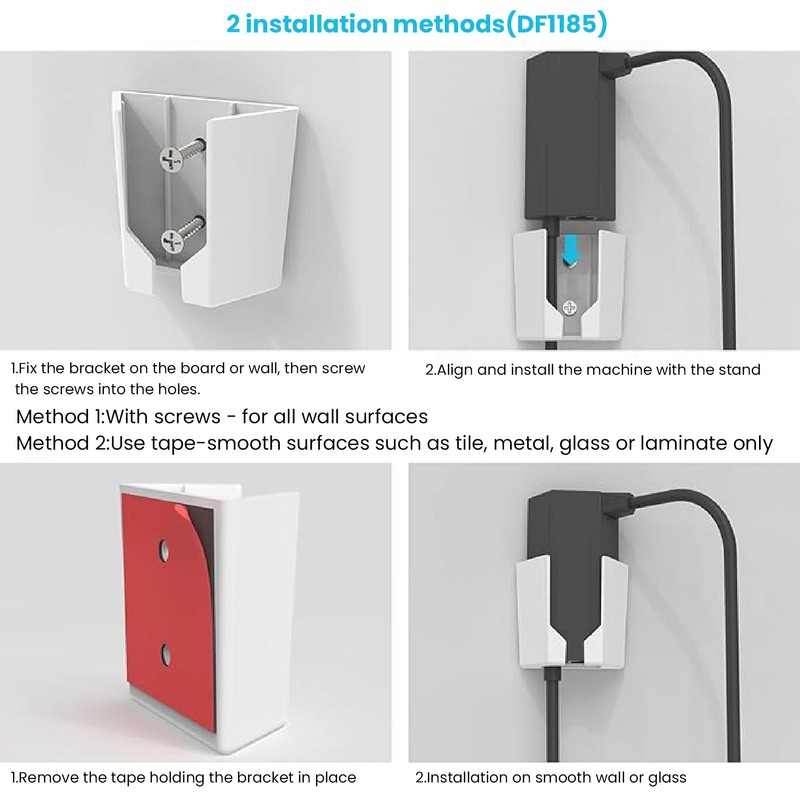 For StarLink Ethernet Adapter Mounting Kit ABS Wall Mounted Satellite