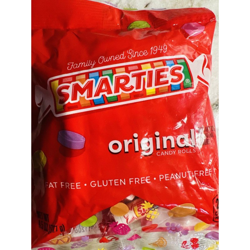 Smarties Original Candy Rolls Fat/Gluten/Pea