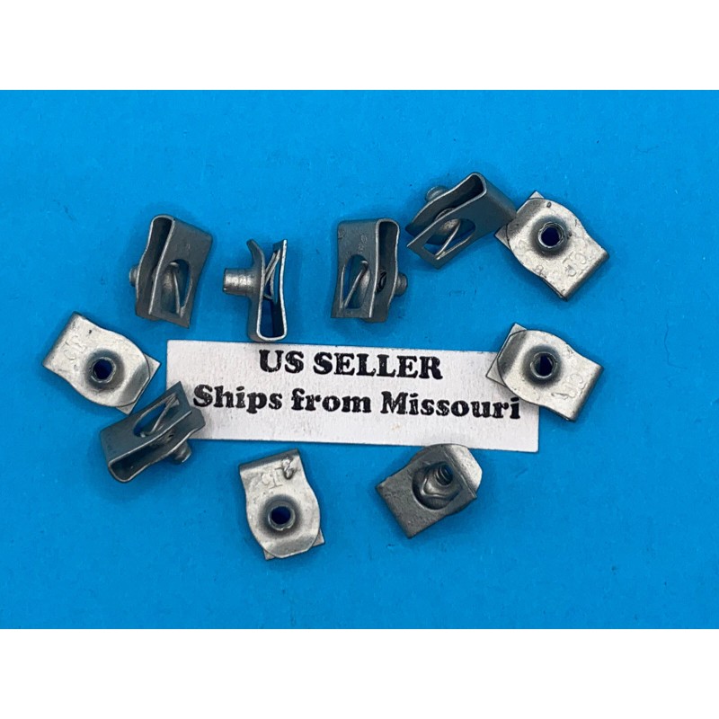 Auveco QTY 10 Extruded U-Nuts Bumper Impact Bar Clips for