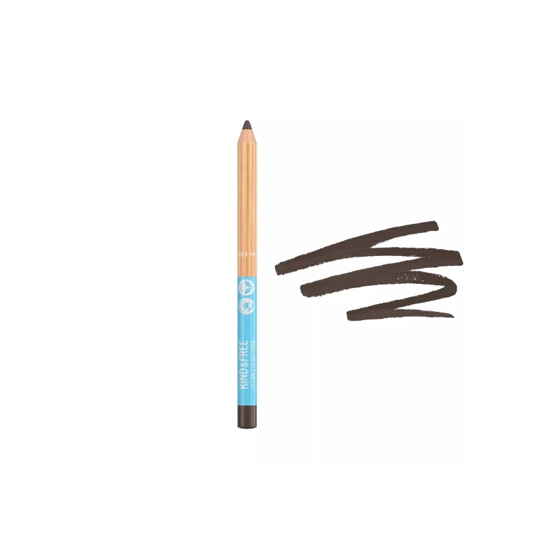 Rimmel Kind & Free Clean Eye Definer Eyeliner Pencil, 002-Pecan,