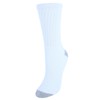 Women's Soft Crew Sport Socks (Pack of 4), White with Gray