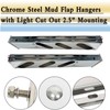 BST BSSP Pair 30'' Mud Flap Hangers Rear Oval Bar