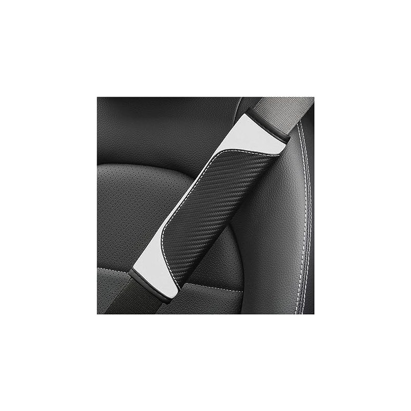 AUCELI Carbon Fiber Seat Belt Shoulder Strap Covers - 2