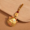 Lucky Cat Keychain Feng Shui Charms Car Key Chain Accessories,