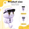 worahroe Pack of 4 Cat Key Hooks Self-Adhesive Coat Hooks