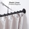 Crkmire L Shaped Corner Shower Curtain Rod, Adjustable [24.3" -