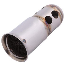Rubonarie Inner Silencer Silver 4.1 x 2.0 inches (105 x 50.8 mm) Baffle Muffler Bike Exhaust Volume Adjustment Motorcycle Catalytic General Purpose (Silver 4.1 x 2.0 inches (105 x 50.8 mm)