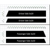 2 and 3 Inch Fender Hash Mark Double Bars Racing