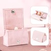 BITETH: Compact Velvet Ring Box with Plush Interior and Exterior