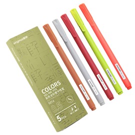 Colorful Smooth Writing Pens - 5 Colors Colored Gel Markers | Student Diary Gel Markers, Colored Drawing Pens Note Taking Helper