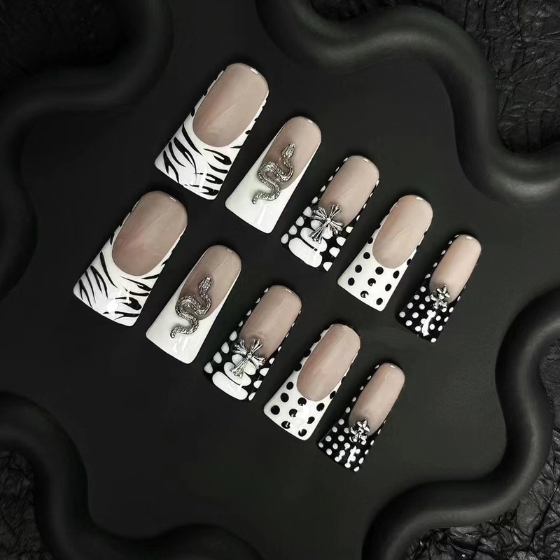C12rtive 120Pcs Matte Dual Nail Forms,Duck Shape Extension Poly Nail