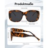 Meeloog Oversized Polarized Oversized Sunglasses for Women - Car Driving