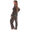 Just Love Long Sleeve Flannel Pajama Sets for Women, Black