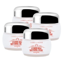 Label Young Instant Whitening + Freckle Reduction + Skin Texture Care Shocking Vitamin Milk Whitening Cream 3+1 / 라벨영 즉각미백+기미완화+피부결케어 쇼킹비타민우유미백크림 3+1