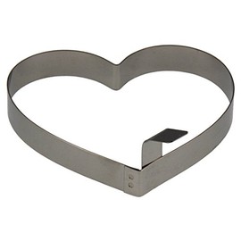 Lares Heart Shaped Food Mould/Baking Frame/Dessert Mould Made of Stainless Steel for Shaping Heart-Shaped Baking Creations – Made in Germany