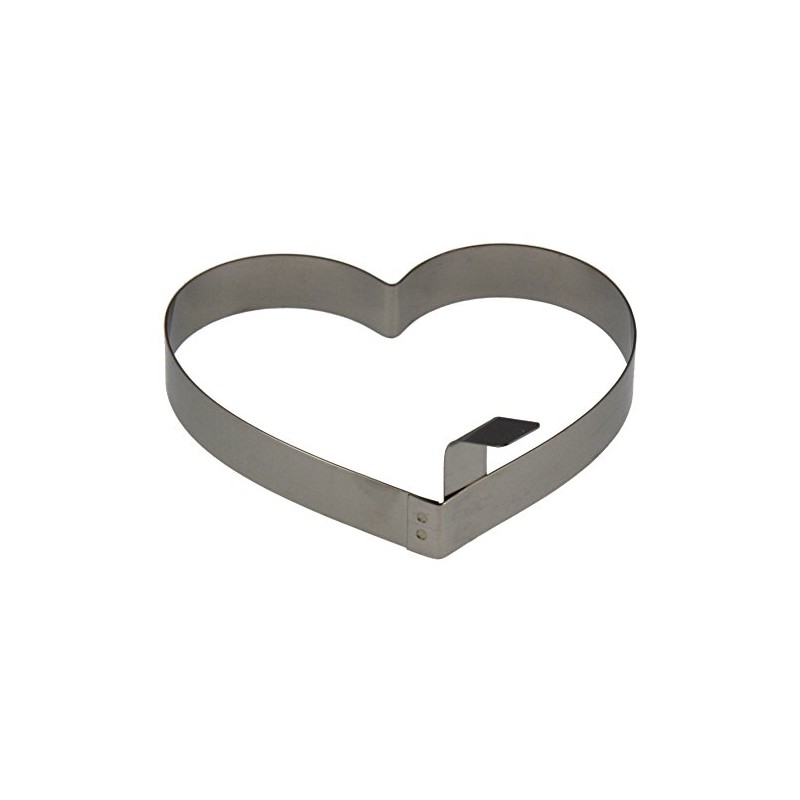 Lares Heart Shaped Food Mould/Baking Frame/Dessert Mould Made of Stainless