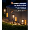 ALFIOT Solar Pathway Lights Outdoor Solar Lights Outdoor, IP65 Waterproof