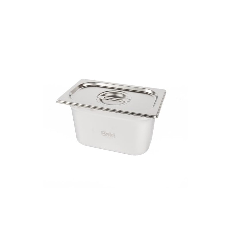 Baki Stainless Steel Gastronorm Container 1/4 Food Pan 65, 100,