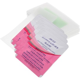 Alipis 72 piezas Bandas de Cera Depilatoria para Rostro con Aceite Calmante para Piel Sensible Rápida y Eliminación de Facial Casa Tiras Predepiladas Listas para Usar