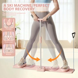 Ski Machine, Simulated Ski Trainer, Leg Ski Machine Exercise Equipment With Adjustable Armrests Multi Functional Ski Machine Leg Beautifier, Hip Trainer Pelvic Floor Trainer Fitness Equipment For Home
