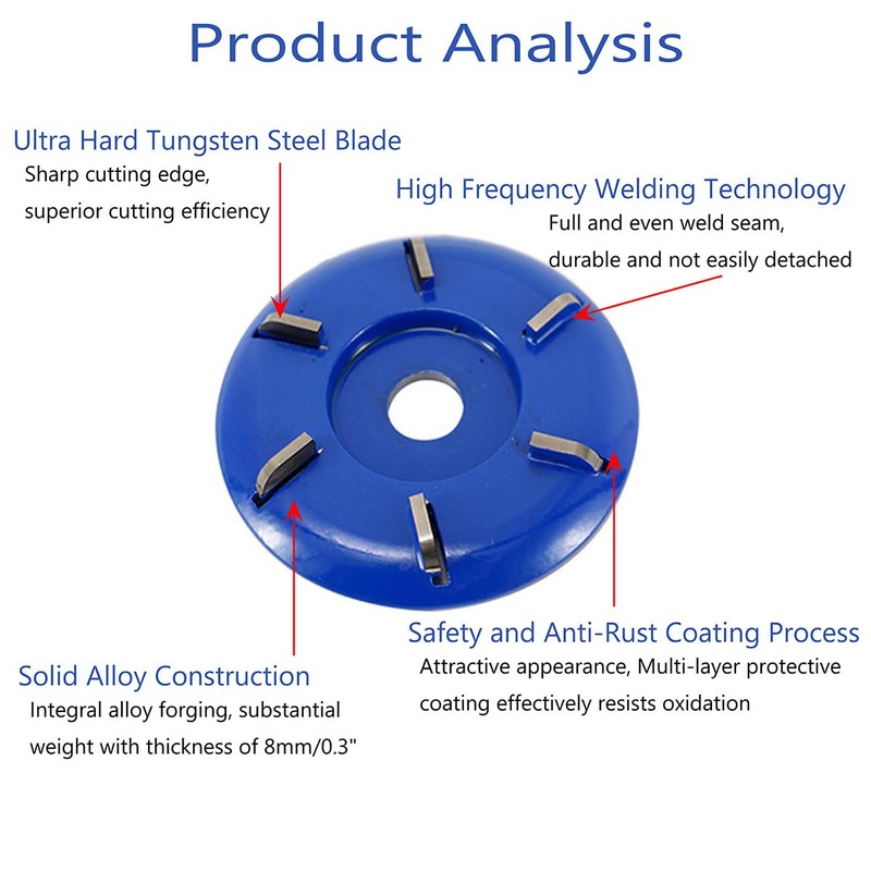 Wood Turbo Carving Disc 6 Teeth for Angle Grinder 4