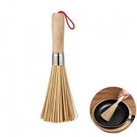 Sasara Bamboo Pot Cleaning Kitchen Brush Bamboo Handle Kitchen Utensils Multi-functional, Wet and Dry Dishwashing Brush Kitchen Brush