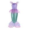 Timesun Mermaid Princess Ariel Costume, Dress, Fancy Dress with Wig,